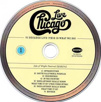 4CD/DVD/Box Set Chicago: Live VI Decades Live (This Is What We Do)