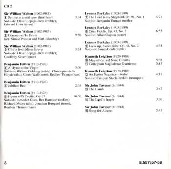 2CD St. John's College Choir: English Choral Music