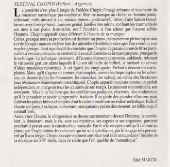 CD Frédéric Chopin: Festival Chopin: Concerto Nº 1 • Etudes • Nocturne • Impromptu • Polonaise • Mazurka