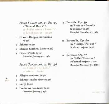 CD Frédéric Chopin: Piano Sonatas No.2 ("Funeral March") & No.3, Fantaisie Op.49, Barcarolle, Berceuse
