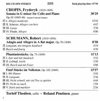 CD Robert Schumann: Works for Cello & Piano