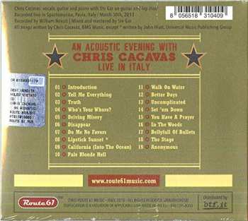 CD Chris Cacavas: An Acoustic Evening With Chris Cacavas Live In Italy