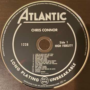 CD Chris Connor: Chris Connor LTD