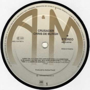 LP Chris de Burgh: Crusader
