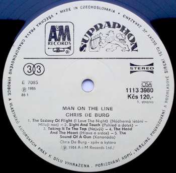 LP Chris de Burgh: Man on the Line