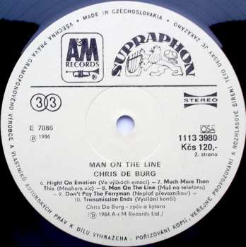 LP Chris de Burgh: Man on the Line