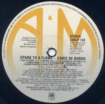 LP Chris de Burgh: Spark To A Flame (The Very Best Of Chris de Burgh)