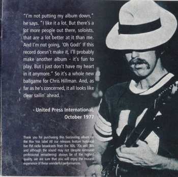 CD Chris Hillman: Live At The Bottom Line 1977