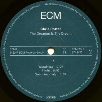 LP Chris Potter: The Dreamer Is The Dream