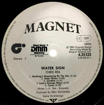 LP Chris Rea: Water Sign
