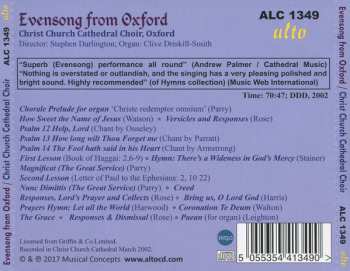 CD The Choir Of Christ Church Cathedral: Evensong From Oxford Featuring University Composers