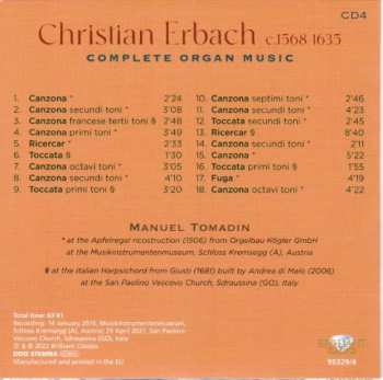 9CD/Box Set Manuel Tomadin: Complete Organ Music