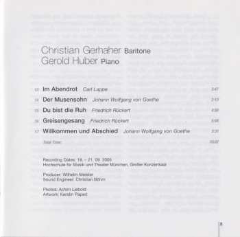 CD Franz Schubert: Abendbilder (Lieder Von Franz Schubert)