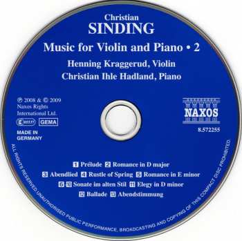 CD Henning Kraggerud: Music For Violin And Piano • 2