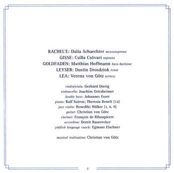 CD Christian von Götz: Mazeltov, Rachel'e  – The Yiddish Songs
