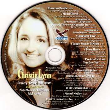CD Christie Lynn: Christie Lynn Sings Country • Gospel • Bluegrass