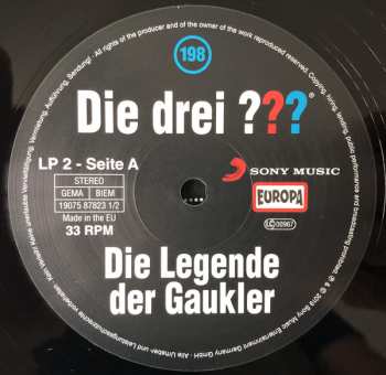 2LP Christoph Dittert: Die Drei ??? 198 - Die Legende Der Gaukler  LTD