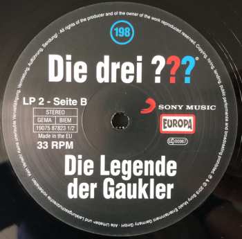 2LP Christoph Dittert: Die Drei ??? 198 - Die Legende Der Gaukler  LTD