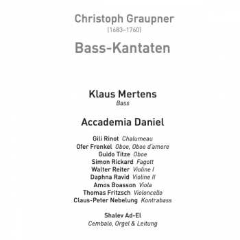 CD Klaus Mertens: Bass-Kantaten