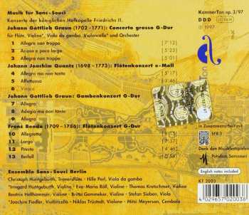 CD Hille Perl: Musik Für Sans-Souci - Konzerte Der Königlichen Hofkapelle Friedrichs Ii.