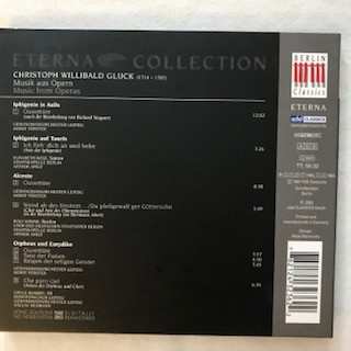 CD Christoph Willibald Gluck: Musik Aus Opern Von Christoph Willibald Gluck
