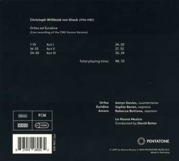 CD Christoph Willibald Gluck: Orfeo Ed Euridice DIGI