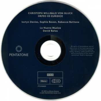 CD Christoph Willibald Gluck: Orfeo Ed Euridice DIGI