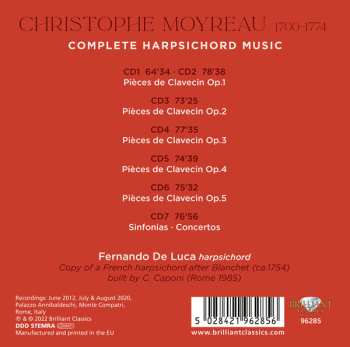 7CD/Box Set Fernando De Luca: Complete Harpsichord Music