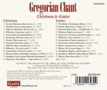 CD Chœur Des Moines De L'Abbaye Saint-Pierre De Solesmes: Gregorian Chant: Christmas & Easter