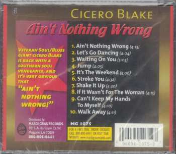 CD Cicero Blake: Ain't Nothing Wrong