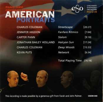 CD Paavo Järvi: American Portraits