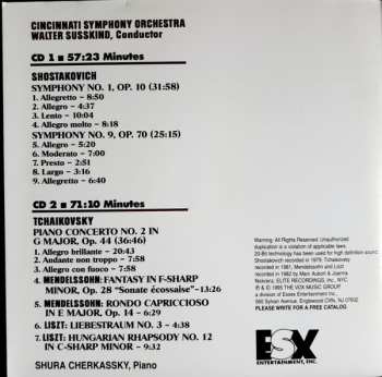 2CD Walter Susskind: Cincinatti-Susskind: Shostakovich & Tchaikovsky