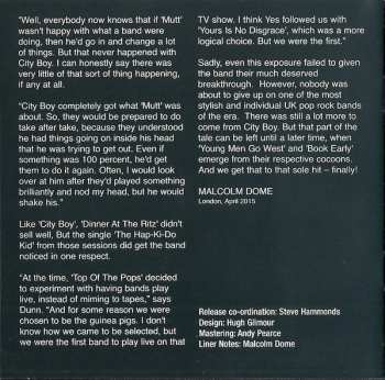 2CD City Boy: City Boy / Dinner At The Ritz