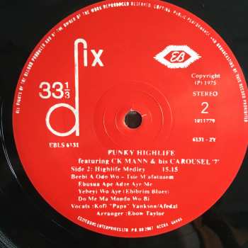 LP C.K. Mann & His Carousel 7: Funky Highlife