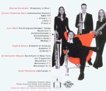 CD Clair-Obscur Saxophonquartett: Clair-Obscur Saxophonquartett