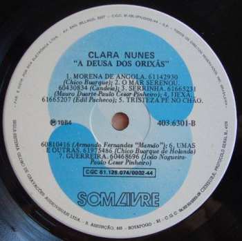 LP Clara Nunes: A Deusa Dos Orixás