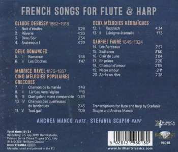 CD Claude Debussy: French Songs For Flute & Harp