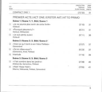 2CD Claude Debussy: Debussy: Pelleas Et Melisande