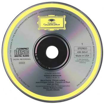 2CD Claude Debussy: Debussy: Pelleas Et Melisande