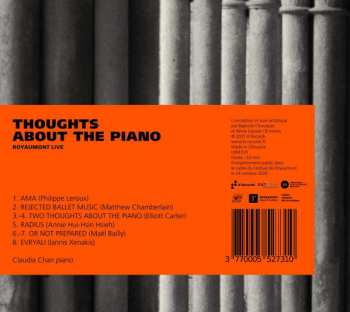 CD Elliott Carter: Thoughts About The Piano