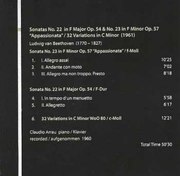 10CD Claudio Arrau: Plays Beethoven, Milestones Of A Piano Legend