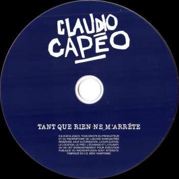 CD Claudio Capéo: Tant Que Rien Ne M'arrête