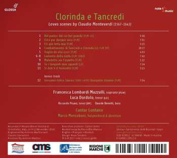 CD Claudio Monteverdi: Clorinda E Tancredi