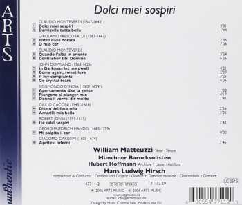 CD Claudio Monteverdi: Dolci Miei Sospiri