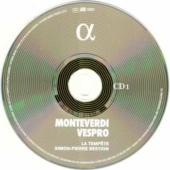 2CD Claudio Monteverdi: Vespro Della Beata Vergine, SV206