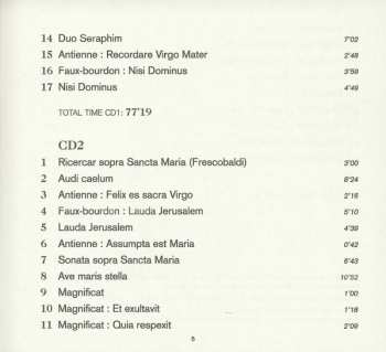 2CD Claudio Monteverdi: Vespro Della Beata Vergine, SV206