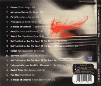 CD Claus Boesser-Ferrari: In Praise Of Shadows · Live