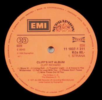 LP Cliff Richard: Cliff's Hit Album