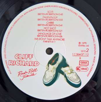 LP Cliff Richard: Rock 'N' Roll Juvenile