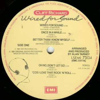 LP Cliff Richard: Wired For Sound